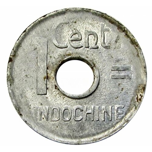 1 цент 1943 Французский Индокитай французский индокитай 5 сантимов 1943 г