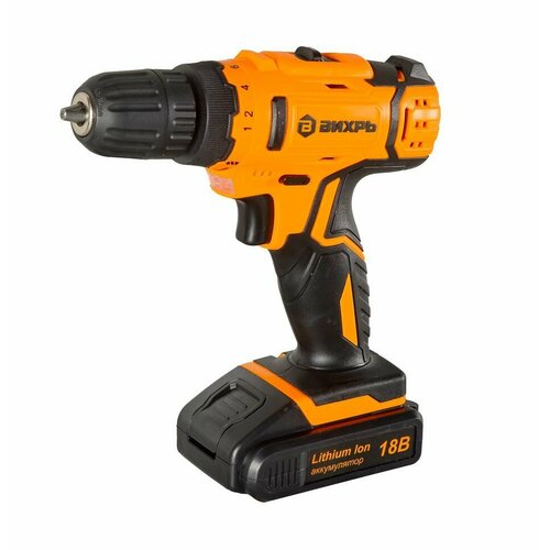 Дрель-шуруповерт аккумуляторная Вихрь ДА-18Л-2КБ 20 Ач бесщеточный 669000₽