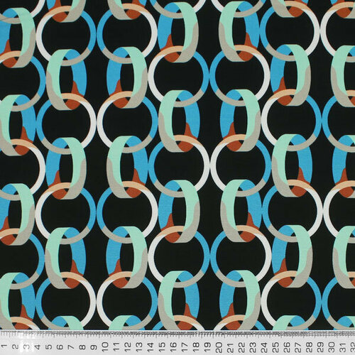 Ткань для рукоделия и шитья, трикотажная ткань, 100х135 см, Италия трикотажная ткань бежевая мультипринт полоска