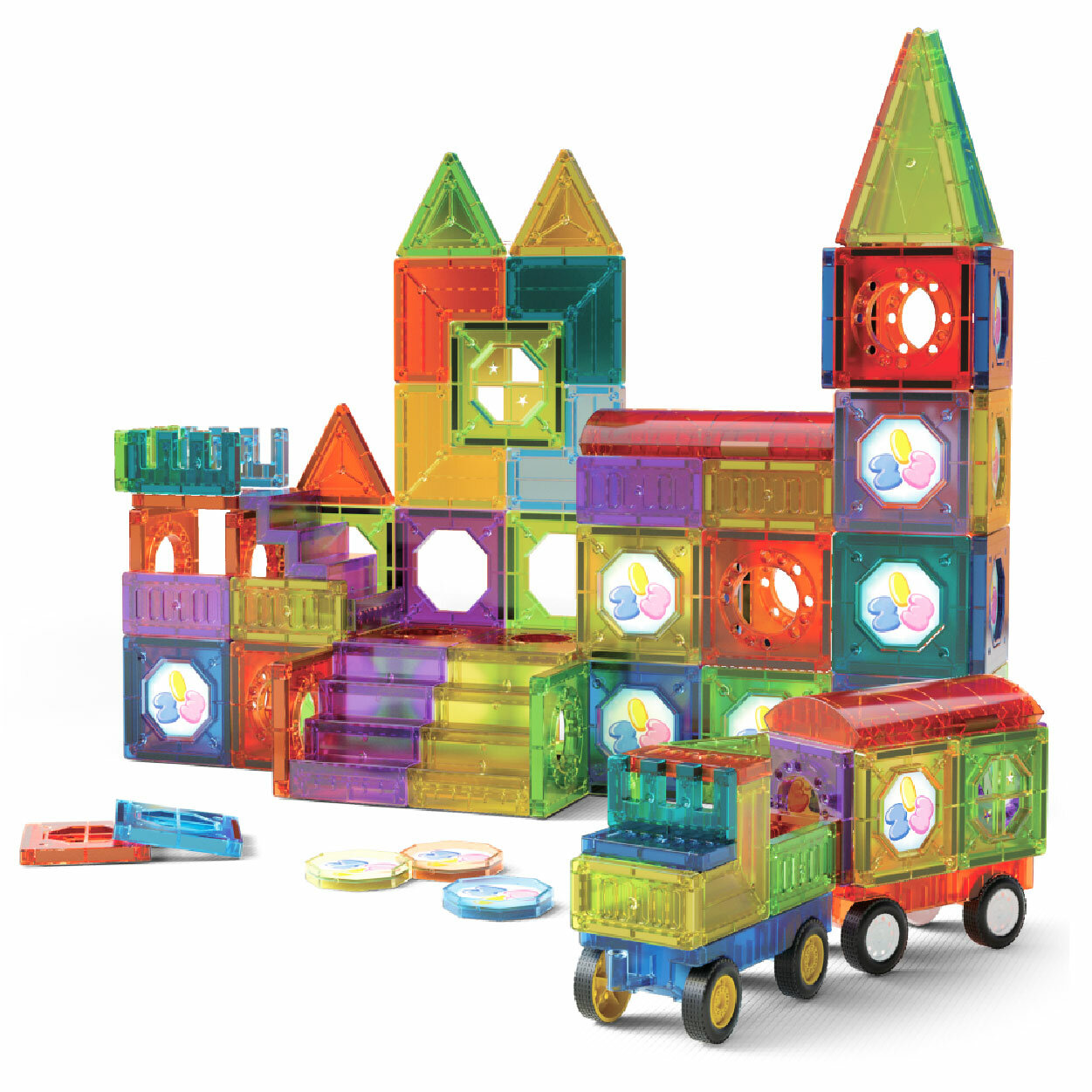 фото Магнитный конструктор CITIZEN 149 элементов/ Конструктор для детей от 3 лет, для мальчиков и девочек