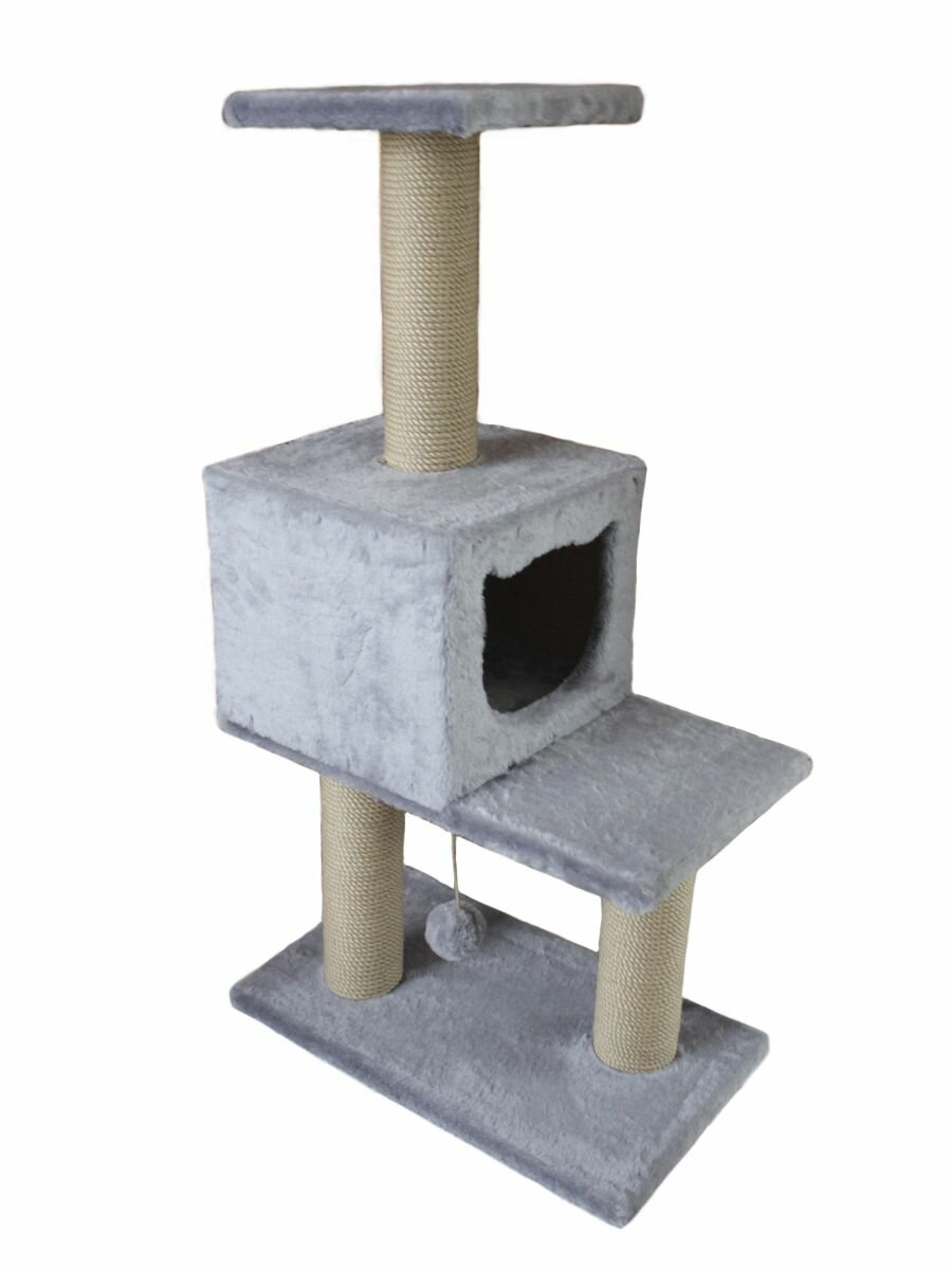 фото Когтеточка домик для кошек "PetSmile".57х33х105. D1.