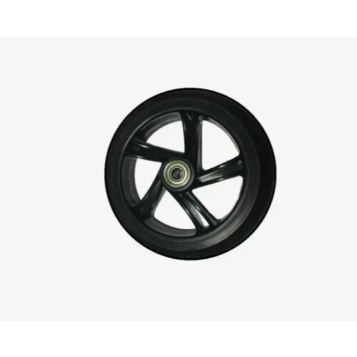 Колесо - 230 мм, для самокатов, с подшипниками, черное колесо для самоката с подшипниками explore 200мм 1шт white