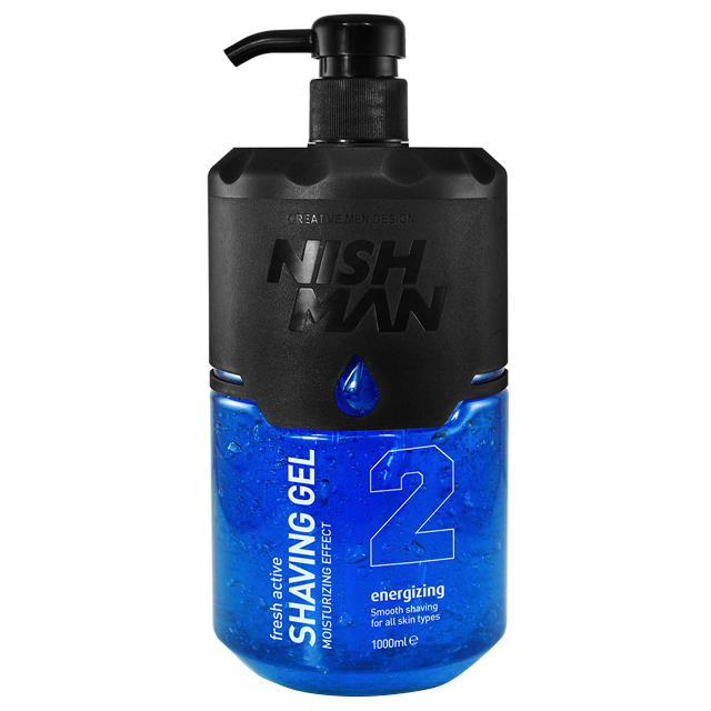 NISHMAN / Shaving gel №02 "Energizing" 1000 ml / Гель для бритья №02 "Energizing" (1000 мл)