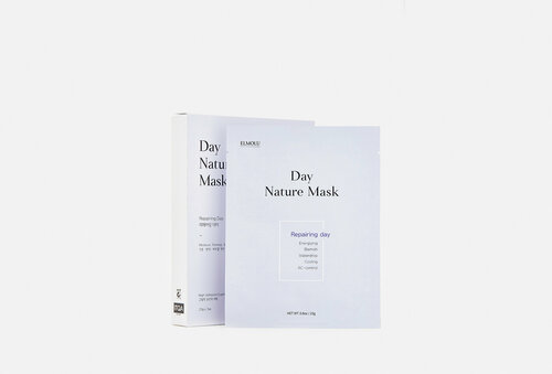 Маска ELMOLU на тканевой основе «Repairing day» восстанавливающая, серии «Day Nature Mask»