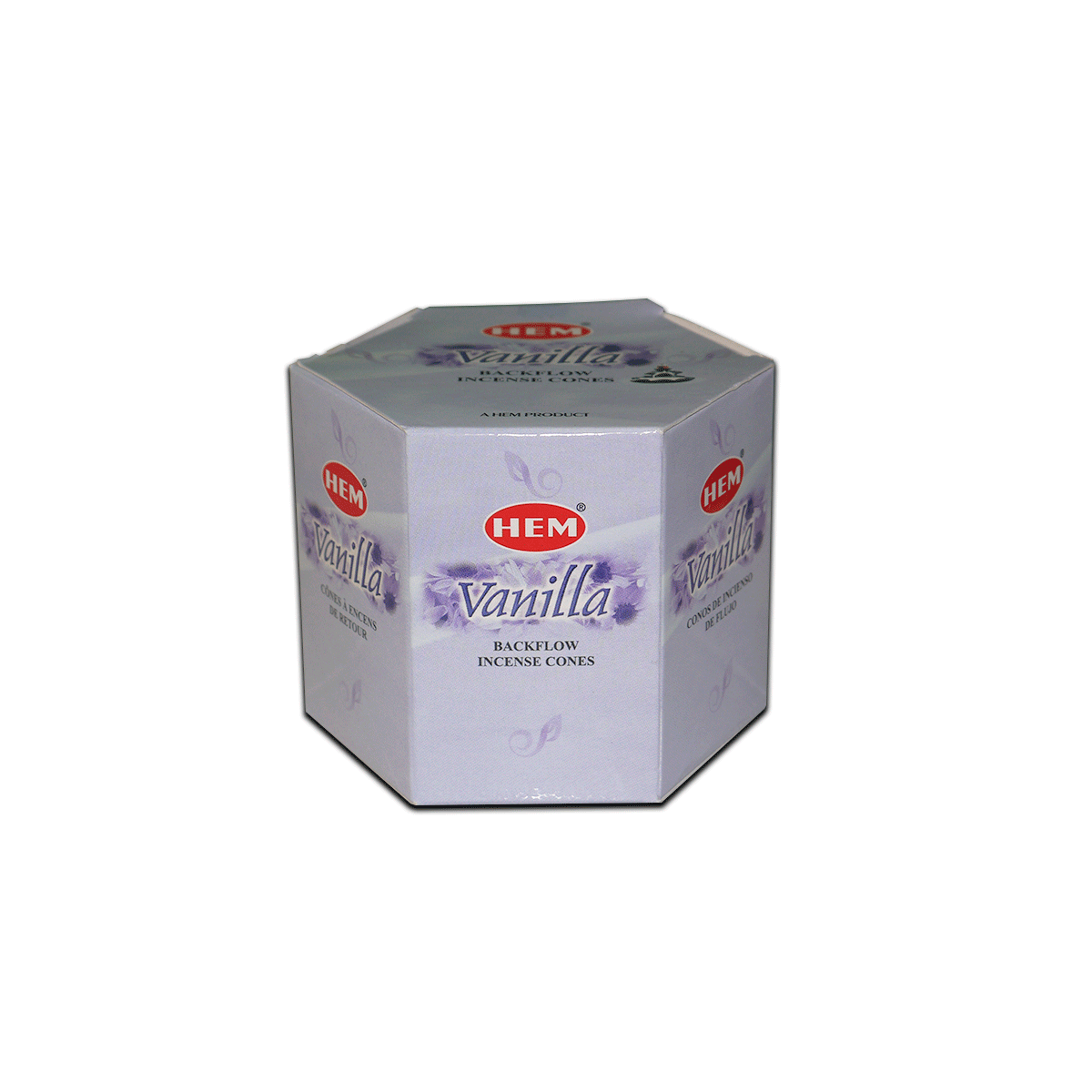 Благовония HEM Back Flow VANILLA (Ваниль), 40 конусов