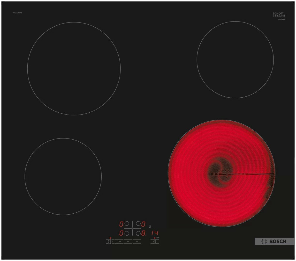 Электрическая варочная поверхность Bosch PKE611BB2E