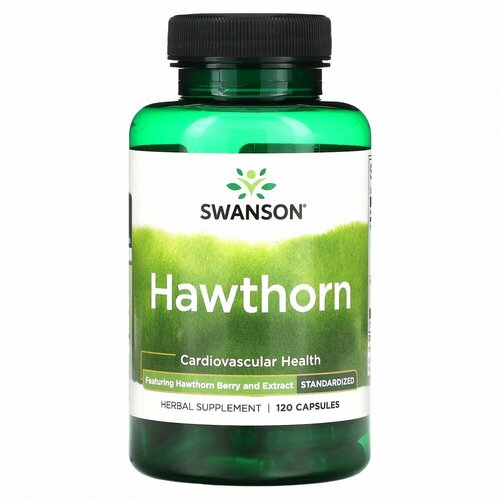 Swanson, Hawthorn, Standardized, 120 Capsules