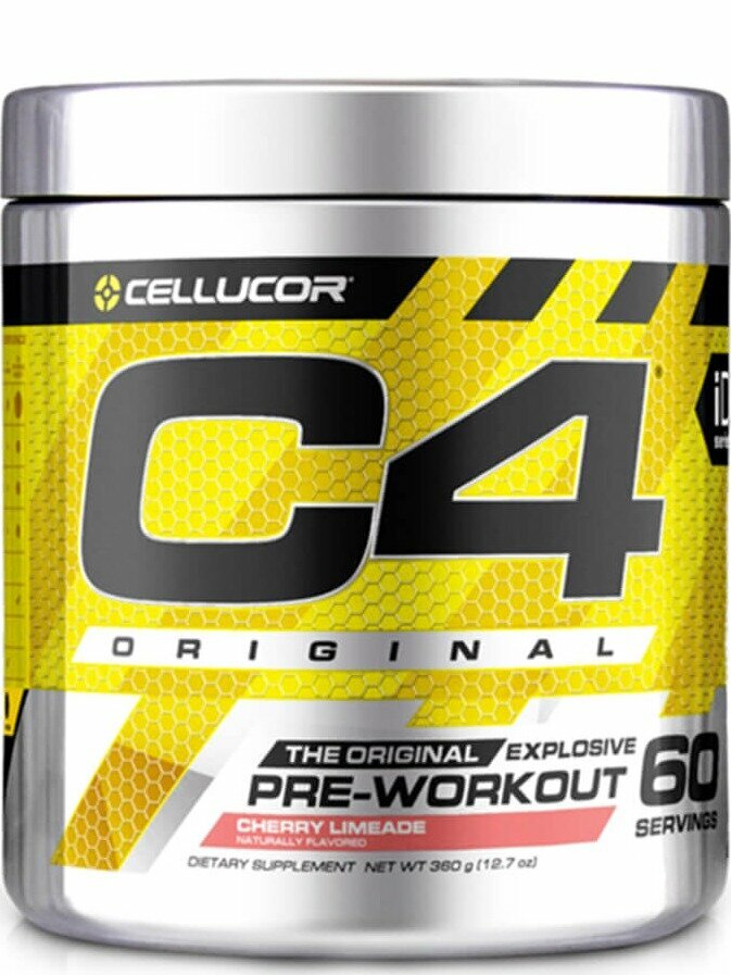 Предтреник Cellucor C4 Pre-Workout 342 - 390 г, Вишневый лайм