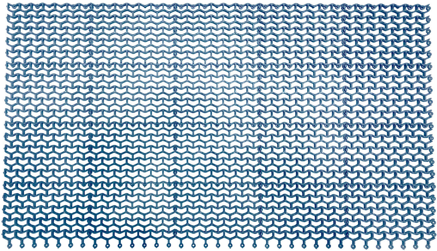 Коврик грязесборный Волна 57х100 см серый - фотография № 1
