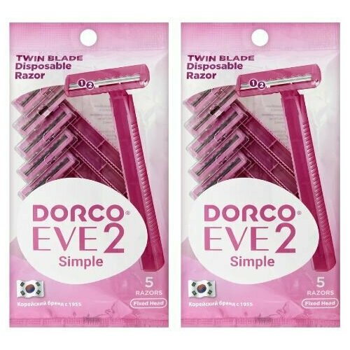 Dorco Женские бритвы, одноразовые, 5 шт, 2 уп