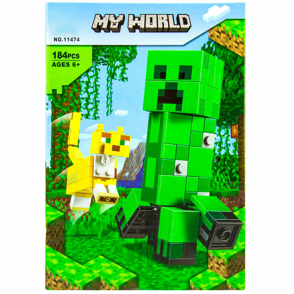 Конструктор Майнкрафт Крипер и Оцелот — фото 1