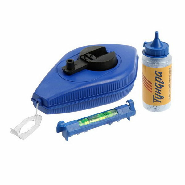 фото Набор разметочный шнур малярный 30 м, красящий порошок 110 г, синий