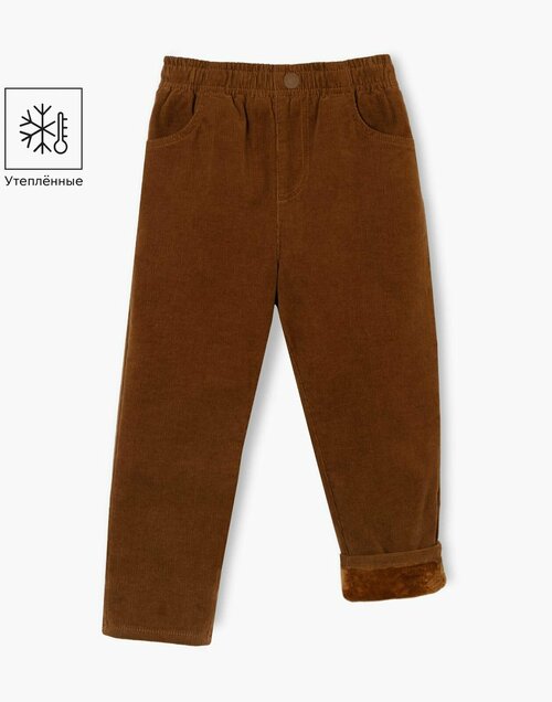 Брюки Gloria Jeans, размер 2-3г/98, коричневый