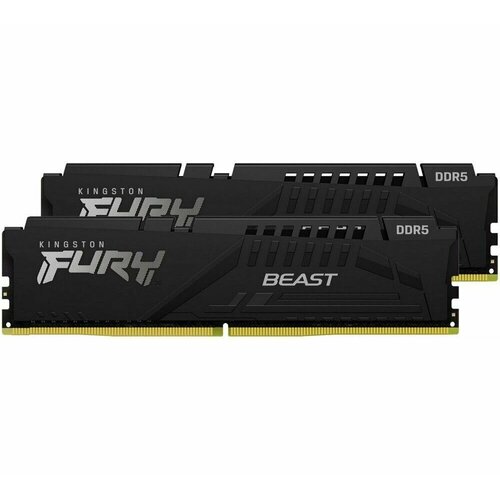 Память оперативная DDR5 Kingston FURY Beast Black XMP CL40 64Gb PC44800 5600Mhz KF556C40BBK2-64 3301900₽