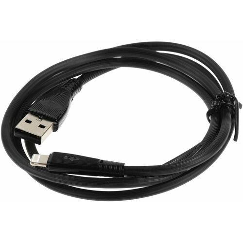 Кабель Itel L21s(ICD-L21s) USB (m)-Lightning (m) 1м черный (упак:1шт) кабель lightning m usb m deppa 1м подставка алюминий черный 72294