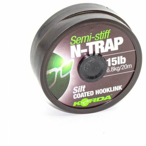 Поводковый материал Korda N-Trap Semi-stiff Silt korda поводковый материал n trap semi stiff 30lb siltmi stiff 20lb silt