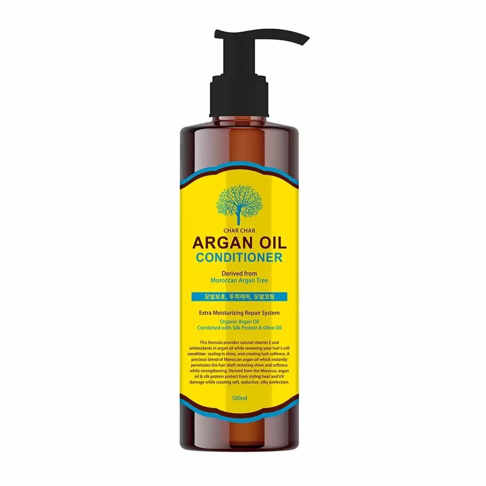 Evas Кондиционер для волос с аргановым маслом Char Char Argan Oil Conditioner, 500 мл - фото №7