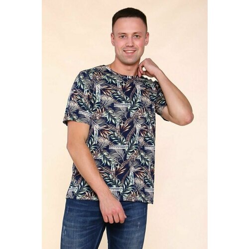 фото Футболка руся, размер 54, синий