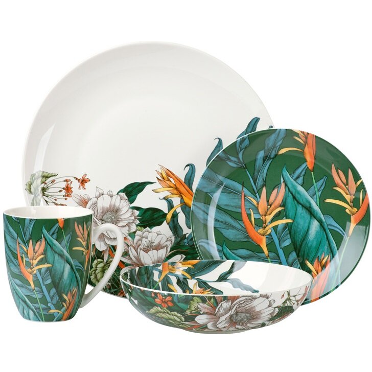 Обеденный сервиз Maxwell & Williams The Blck Pen Night Garden Coupe Dinner Set (арт. II0116)