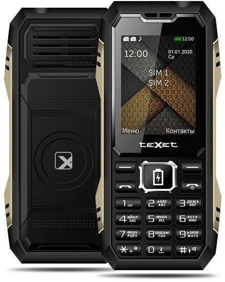 Телефон Texet TM-D428 Dual Sim Black (Черный)