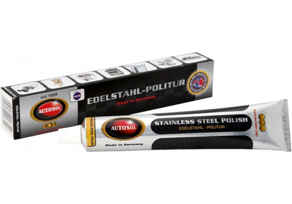 фото Autosol Stainless Steel Polish, паста для полировки нержавеющей стали, 75мл