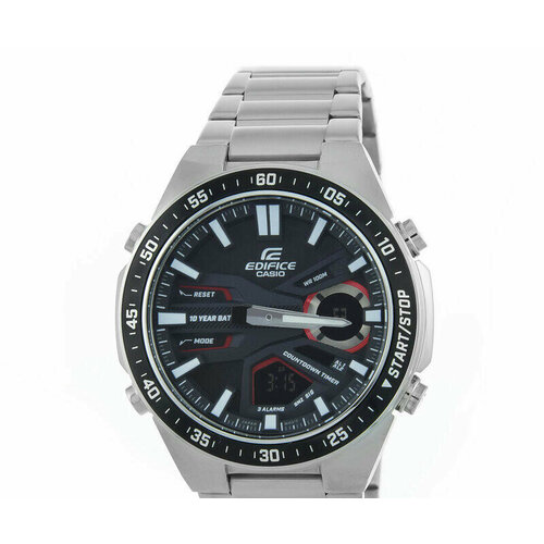 наручные часы casio edifice efv c110d 2avef серебряный черный Наручные часы CASIO, серебряный