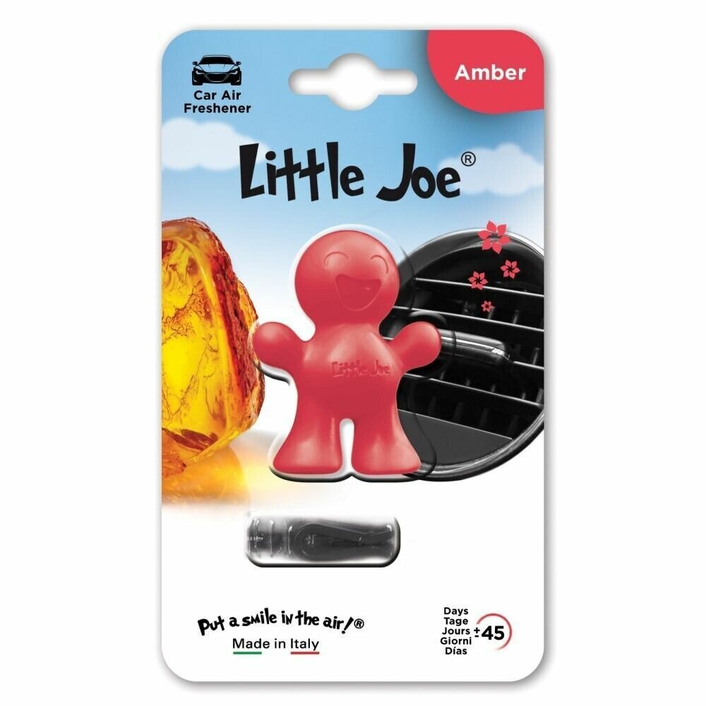 Ароматизатор в дефлектор улыбающийся человечек Little Joe Classic Amber, Янтарь