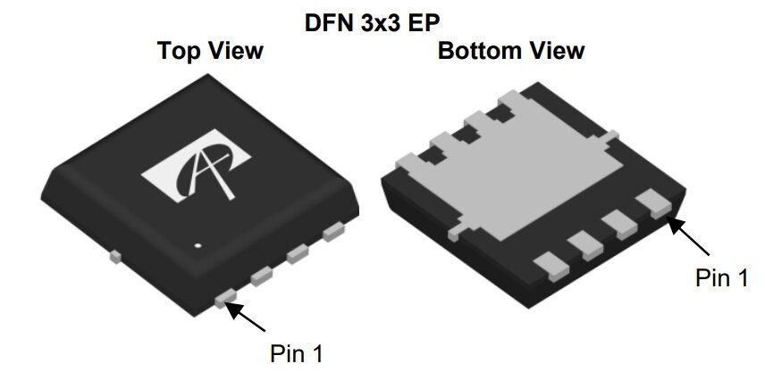 Микросхема AONR32340C N-Channel MOSFET 30V 12A DFN3x3PE