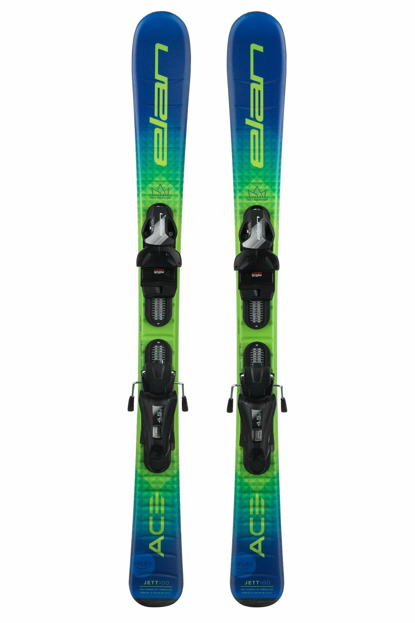 Горные лыжи с креплениями ELAN 2023-24 Jett Jrs 70-90 + El 4.5 Shift (см:80)
