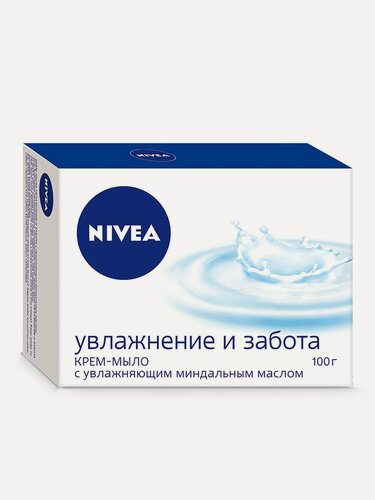 Изображение товара Крем-мыло туалетное Nivea Увлажнение и забота, 100г