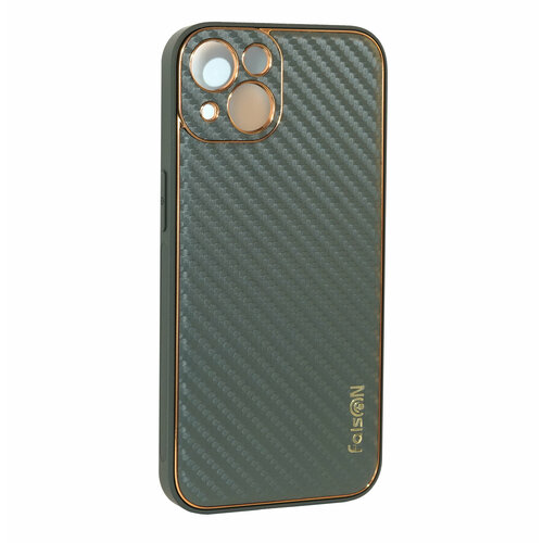 Чехол силиконовый FaisON для APPLE iPhone 13 Pro, CA-25, Bang, цвет: зелёный, чёрный