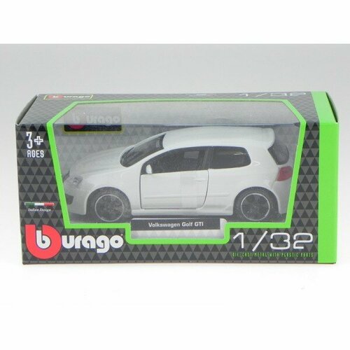 Машинка Bburago Volkswagen Golf GTI, арт.43005 bburago 1 24 volkswagen polo gti mark 5 simulation alloy car model crafts decoration collection toy tools gift