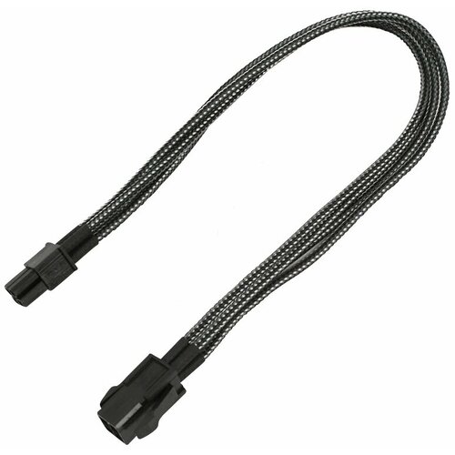30 см кабель питания 2 контактный usb 2 0 a женский мужской 4 контактный разъем для зарядного устройства зарядный шнур удлинитель diy 5v линия Удлинитель Nanoxia 4-pin P4, 30sm, carbon (NXP4V3EC)