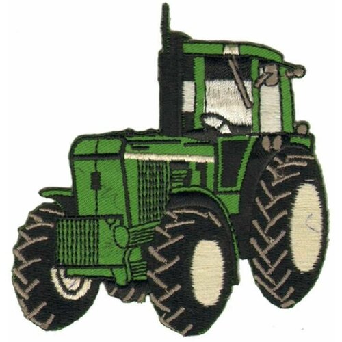 фото Термоаппликация трактор, цвет зеленый, 1 упаковка hkm textil