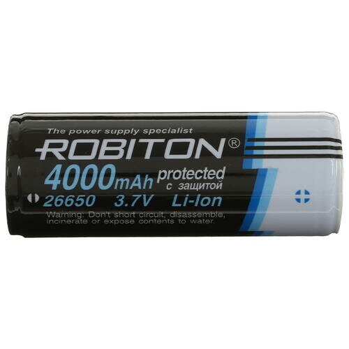 Аккумулятор Li-Ion 4000 мА·ч 3.6 В ROBITON 26650-4000 с защитой — фото 10