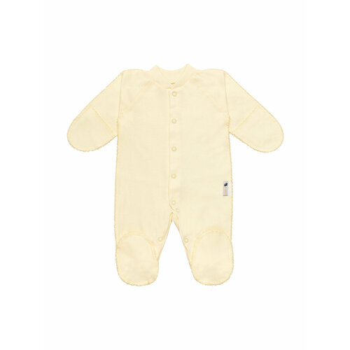 фото Комбинезон клякса комбинезон клякса, закрытая стопа, размер 20-62, желтый