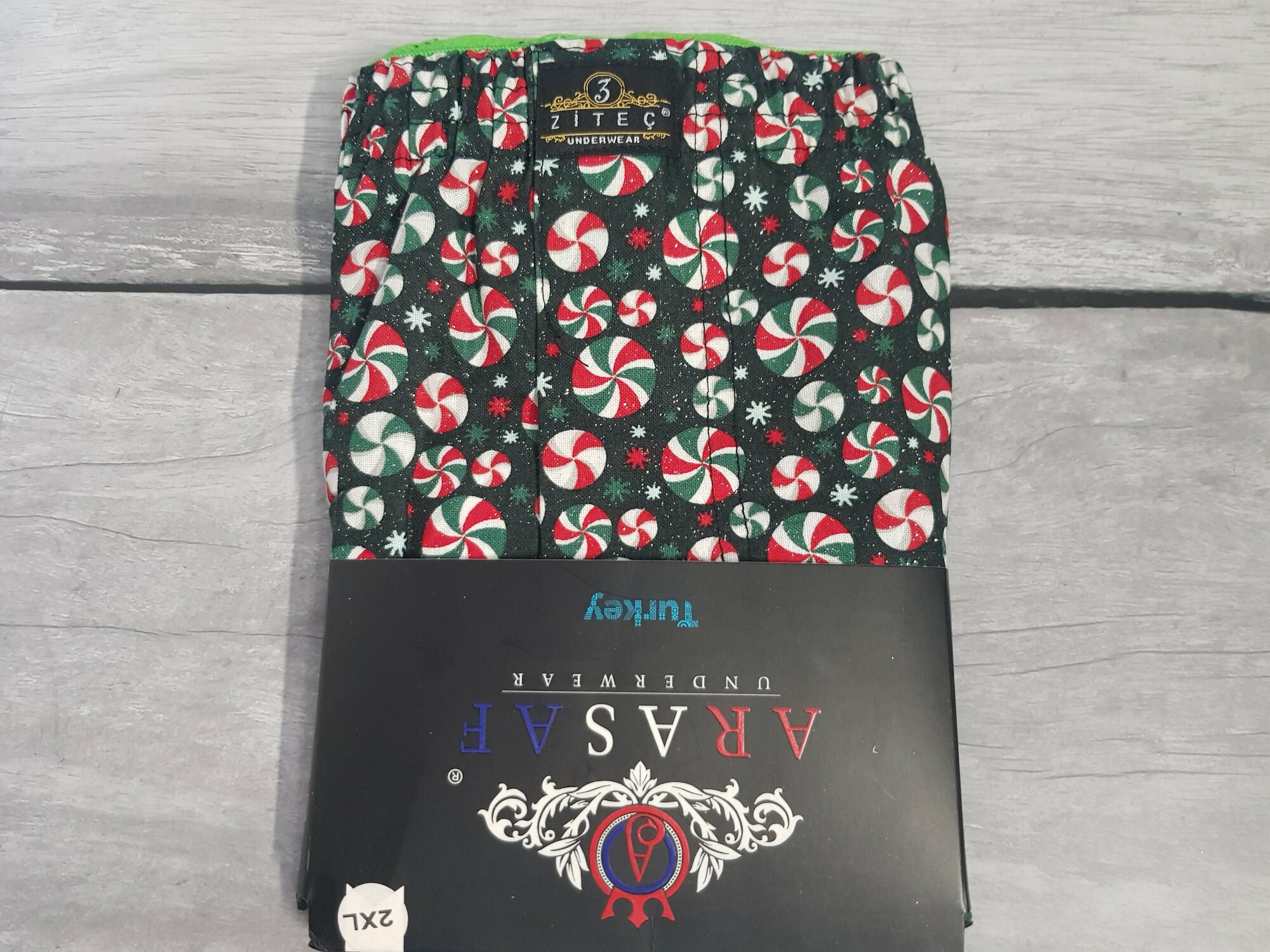 Трусы Arasaf, размер 2XL, зеленый, черный, красный