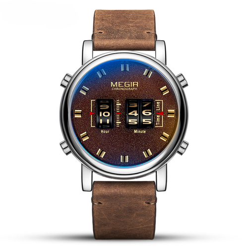 Наручные часы Megir, коричневый