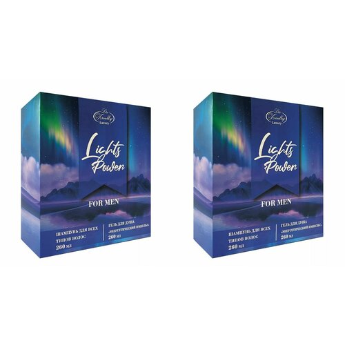 Liss Kroully Подарочный набор MN-2301, Гель для душа 260мл + Шампунь для волос 260мл, 2 упаковки