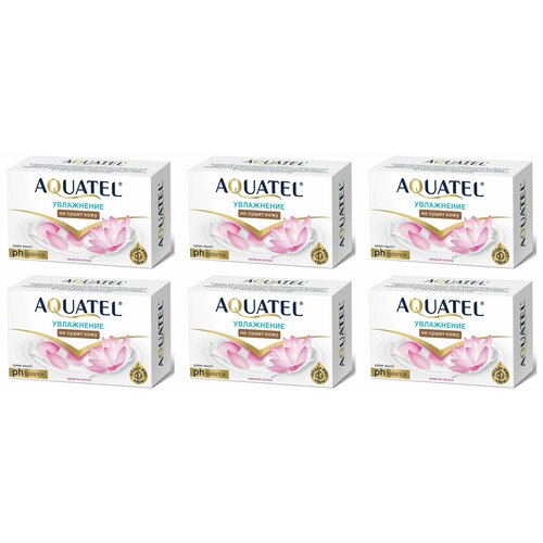 Aquatel Крем-мыло твердое Лепестки лотоса, 90 г, 6 штук aquatel крем мыло твердое зеленый чай матча 90 г 6 штук