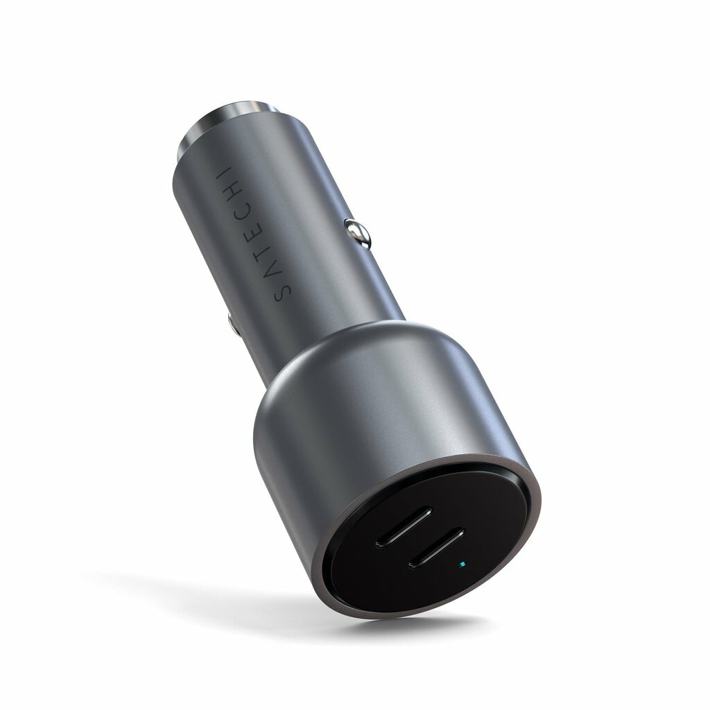 Автомобильное зарядное устройство Satechi 40W Dual USB-C Car Charger, 2xUSB Type-C (PD), Серый ST-U2C40CCM - фото №6