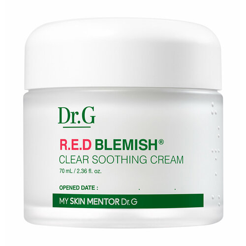 dr g red blemish clear cream успокаивающий крем для чувствительной кожи лица 70 мл Успокаивающий крем для чувствительной кожи лица Dr.G R.E.D Blemish Clear Soothing Cream