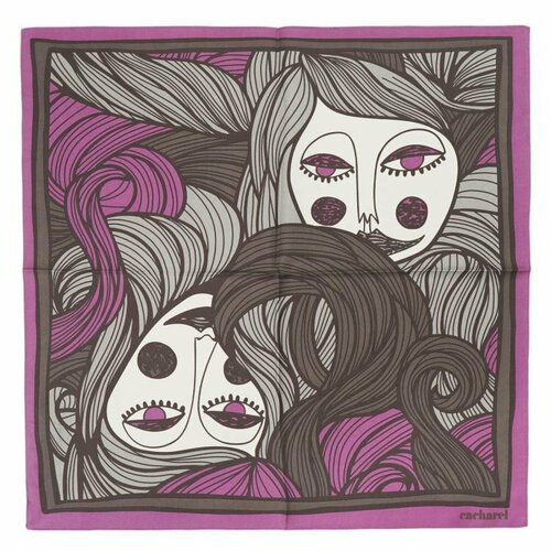 фото Платок cacharel,53х53 см, розовый, фиолетовый