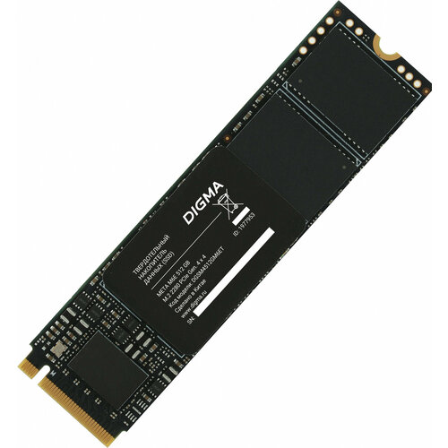 Накопитель SSD Digma PCIe 40 x4 512GB DGSM4512GM6ET Meta M6E M2 2280 610000₽