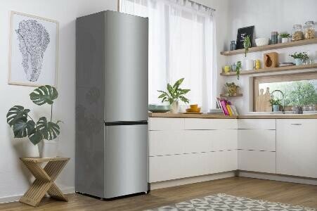 Холодильник GORENJE , двухкамерный, нержавеющая сталь - фото №2