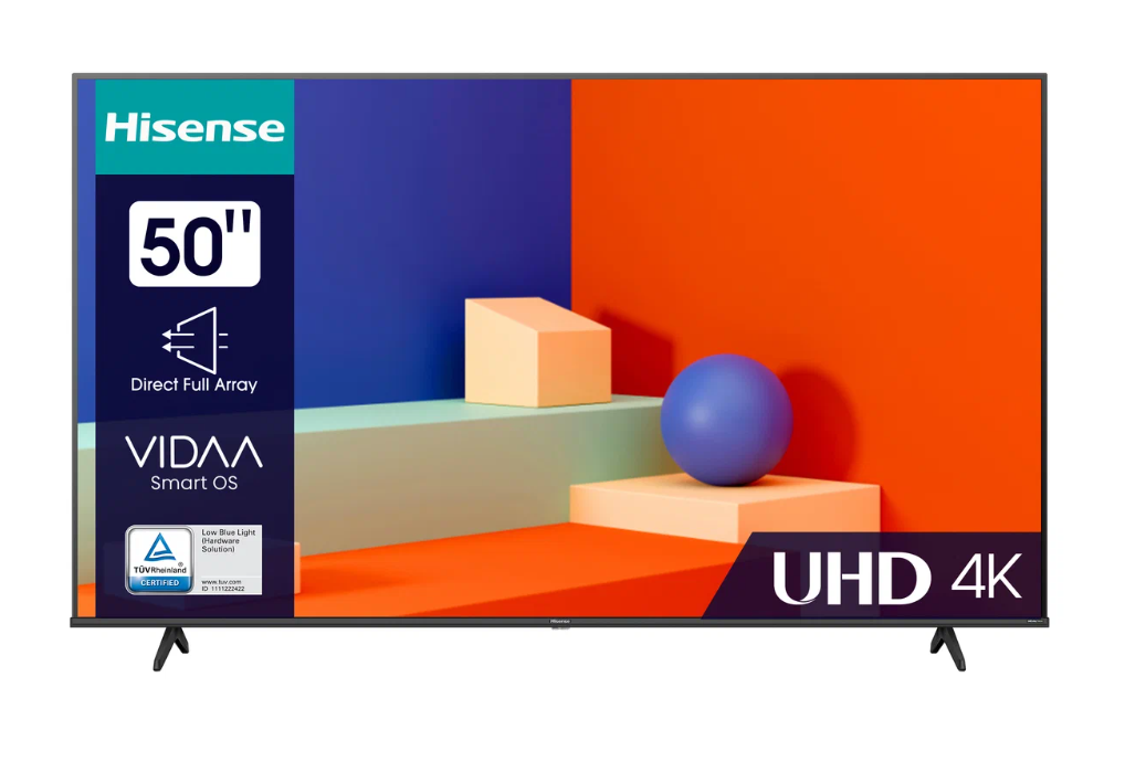 50" Телевизор Hisense 50A6K 2022 HDR, LED, ULED, OLED, черный