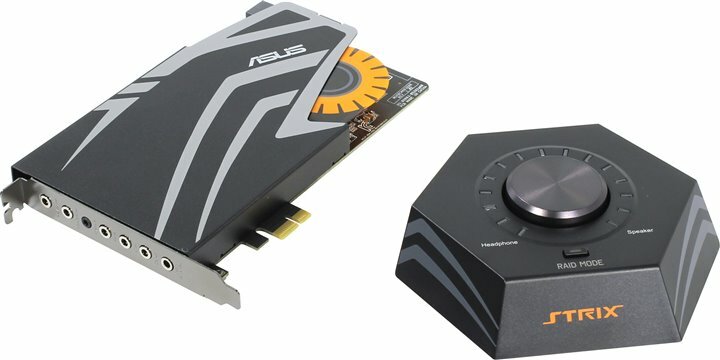 Внутренняя звуковая карта с дополнительным блоком ASUS Strix Raid PRO