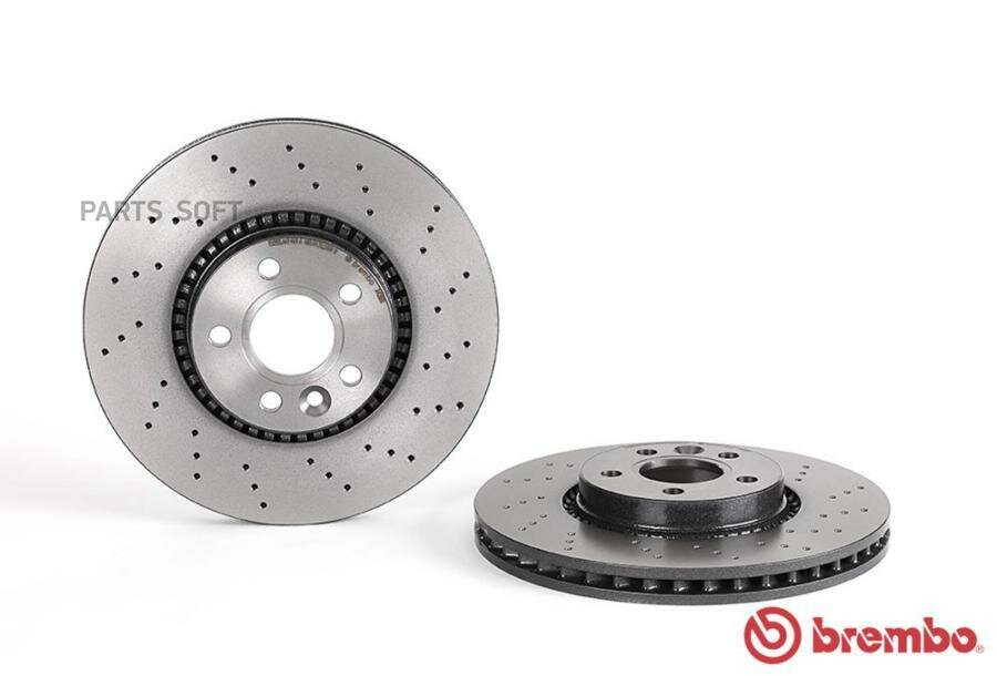 BREMBO 09A4261X 09. A426.1X_диск тормозной передний! перфорированный Xtra\ Ford Galaxy/S-max 1.8D-2.5 06>