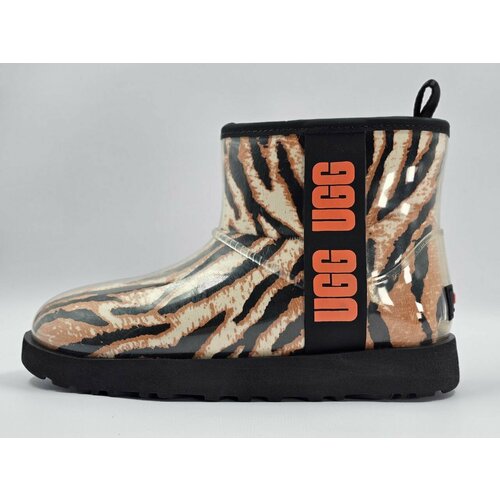 фото Угги ugg classic clear mini, размер 36 eu, бежевый, оранжевый