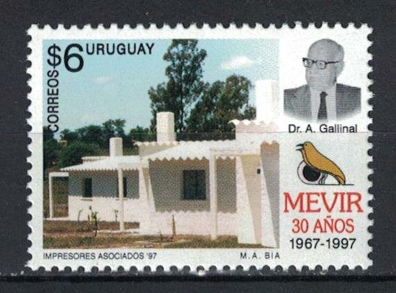 Почтовые марки Уругвай 1997г. "30 лет Движению за искоренение антисанитарного сельского жилищного фонда" Сельское хозяйство MNH